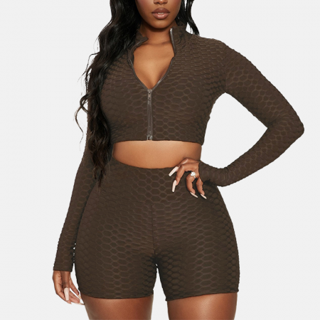 Women hot sexy tops and shorts gym sets