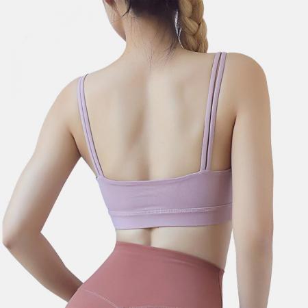 High neck high impact yoga bra for training supplier