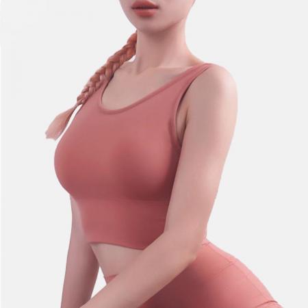 Bra with padded cup top fitness