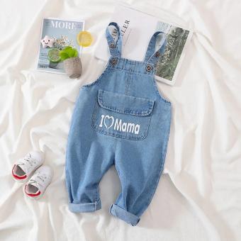 Baby's suspenders new spring clothes children's jeans casual Jumpsuit kids children pants
