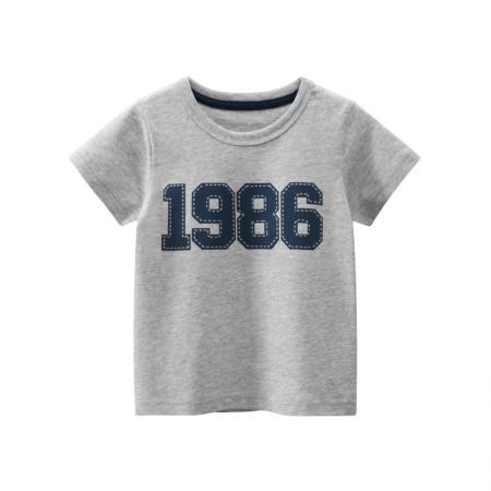 Summer Kid 100% Premium Cotton Children Unisex Short-Sleeved T-Shirt Solid Color Boys T Shirts Customize Kids Clothing